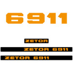Zamjenske naljepnice za traktor ZETOR 6911
