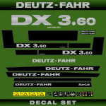 Zamjenske naljepnice naljepnice za traktor Deutz Fahr DX 3.60