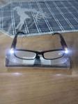 Naočale za čitanje dioptrijske sa svijetlom