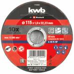 KWB Set reznih ploča za kutne brusilice, 10/1, 115x1,0x22,23 mm AKCIJA