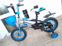 Dječji bicikl, za djecu, za dječake,plavi s pomoćnim kotačićima
