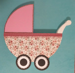 KOLICA - UKRAS ZA DOČEK NOVOROĐENE DJEVOJČICE