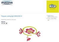 Luster dječji Massive Kico + Dječja stolna lampa gratis