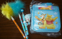 Šareni komplet torbica i olovke