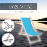 Springos drvena ležaljka, plava
