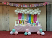 UKRASI ZA DJEČJI ROĐENDAN - JEDNOROG - PRVI ROĐENDAN