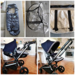 Kolica za bebe 2u1 + zimska vreća i zaštita od kiše