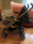 Peg Perego Pliko P3 rozo-siva kolica s dodacima