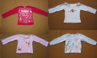 Komplet majica za djevojčicu 5 - 6 god. H&M, C&A, Kik