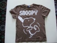 smeđa unisex Snoopy majca za dijete od 5-7 godina (H&M)