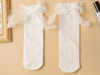 BIJELE ČARAPE SOKNE S MAŠNICOM vel.UNI - NOVO