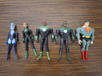 Justice League Superman, Aquaman, Green Lantern, Supergirl itd.
