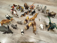Schleich i slične figure životinja – veliki lot (lavovi, tiger, zebra,