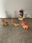Vintage figure 1993/1994 Smarties Minnie, Lion King Nala, Farm Animal