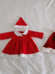 Baby haljina i kapica - Božić, veličina 80, za 1 god
