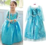 Elsa Frozen haljina/kostim za maskare, haljina veličina 4-5 i 6-7