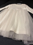 H&M bijela haljinica, vel. 74 (6-9mj)