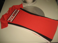 CRVENA PAMUČNA HALJINA 134/140 - NOVO