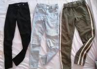 Lot hlača za djevojčice 9/10 god.