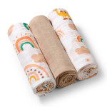BabyOno Tetra pelene Muslin Duga, bež
