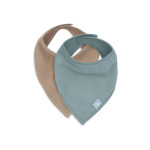 Jollein Muslin podbradak marama, Sea Green/Biscuit  2 kom