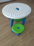 Dječji stol i stolica za kocke