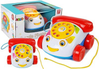 Dječji telefon na kotačima bijelo - crveni