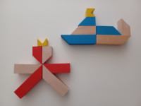 Drvena didaktička igračka - Slagalica tangram