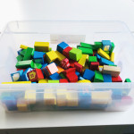 Drvene kockice u bojama, 116 komada