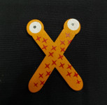 Drveno slovo s magnetom (za hladnjak) X