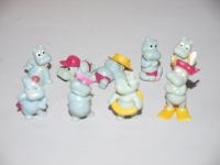 Figurice iz Kinder jaja Happy Hippos 1988. g