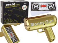 Money Gun pištolj za izbacivanje novčanica zlatni 