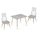 Ricokids stol sa dvije stolice za djecu, RC-847 zeko