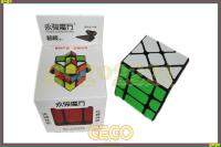 Rubikova kocka - YONGJUN 3x3x3 Riblja Kost - Crna Osnova