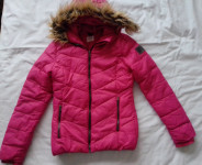 2+1 GRATIS! Topla zimska roza jakna za djevojčicu, br.158-164 (12 g.)
