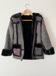 Cool zimska jakna za djevojčicu 11 - 12 g, s krznom
