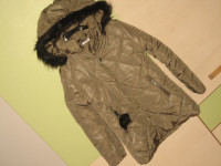 MASLINASTO - ZELENA ZIMSKA JAKNA vel.128 7-9 god. - NOVO