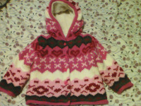 Topla podstavljena jakna za djevojčicu, veličina 86