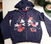 PAMUČNA JAKNA ILI DUKSA NA MINNIE VEL. 128 - NOVO