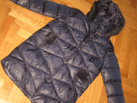 PLAVA ZIMSKA JAKNA ZA DJEVOJČICE VEL. 164 - NOVO