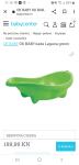Kadica zelena za kupanje beba sa termometrom