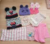 Kapa i šal za djevojčice 3 - 5 godina, 98, 104, 110, duže nosivo, lot