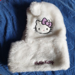 Zimska kapa krznena sa ušima Hello Kitty vel 5-12 god