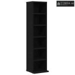 CD stalak – Ormarić za CD-ove crni hrast 21x20x88 cm konstruirano drvo