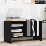 Ormar za ploče Crni hrast 78.5 x 35 x 45 cm Konstruirano drvo