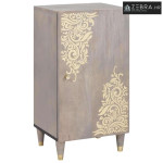 Kreveta Siva i zlatna 40 x 33 x 75 cm Čvrsto drvo manga