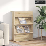 Polica za časopise s policom Sonoma hrast 70 x 41 x 96 cm