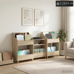 Set medijskih polica 3 kom. Hrast sonoma 212 x 46 x 112 cm - Hrast son