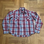 Karirana crvena košulja dečki 164