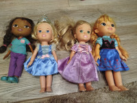 Disney lutke set (Elsa, Anna, Zlatokosa, Doktorica Pliško)